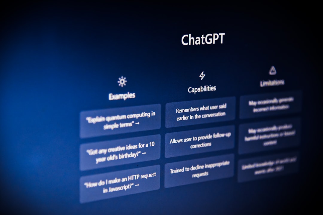 ChatGPT interface displaying financial analysis data and automated report generation